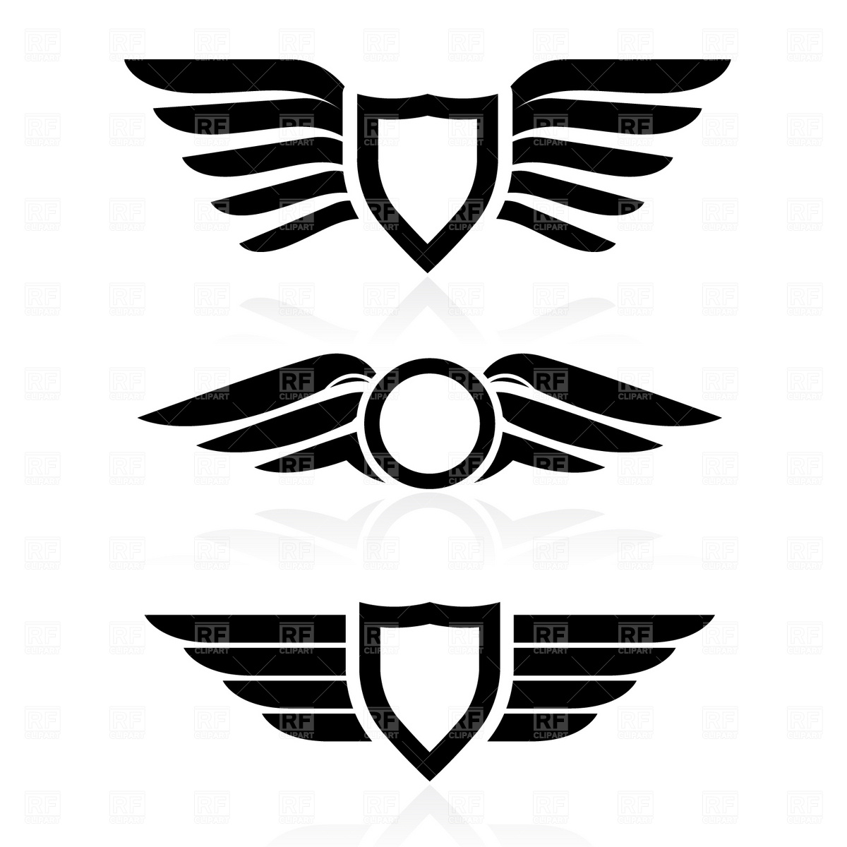 Shield With Wings Symbol Vector Image Of Icons And Emblems 1200x1200 Shield With Wings Symbol Vector Image Of Icons And Emblems