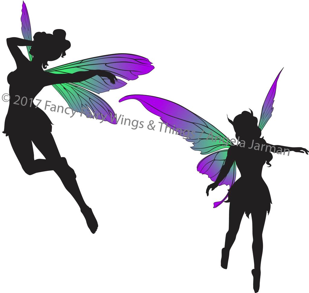 Flying Fairies Silhouettes Clip Art Vector Art 1024x970 Flying Fairies Silhouettes Clip Art Vector Art