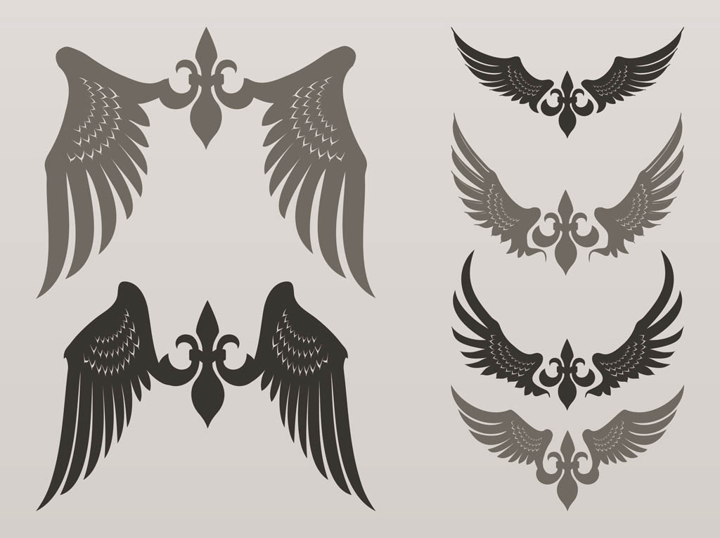 Heraldic Vector Wings Vector Art Graphics 1024x765 Heraldic Vector Wings Vector Art Graphics