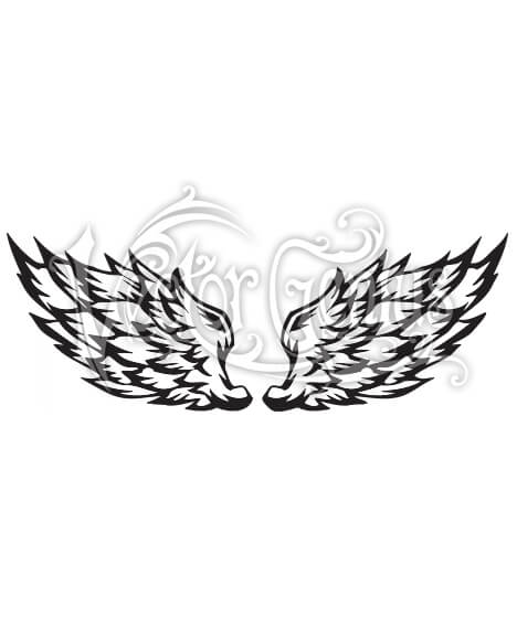 Simple Graphic Outward Wings Clipart 468x580 Simple Graphic Outward Wings Clipart