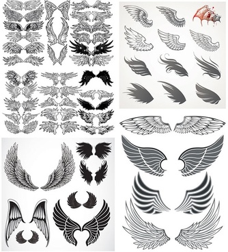 Wings Free Vector Download 334x368 Wings Free Vector Download