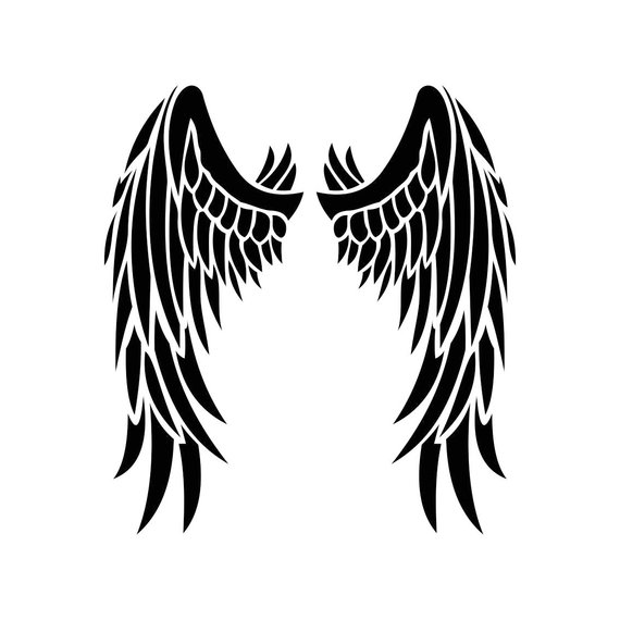 Angel Wings Graphics Dxf Png Cdr Pdf Vector Art Clipart 570x570 Angel Wings Graphics Dxf Png Cdr Pdf Vector Art Clipart
