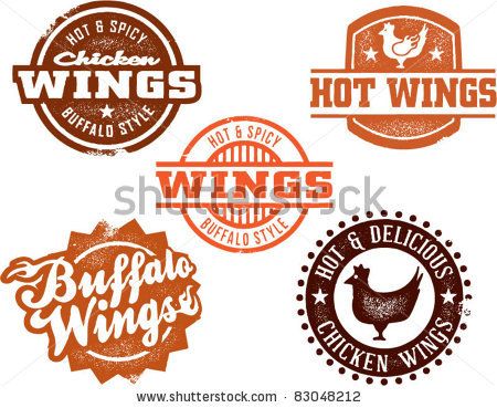 Vintage Style Chicken Wing Graphics 450x369 Vintage Style Chicken Wing Graphics