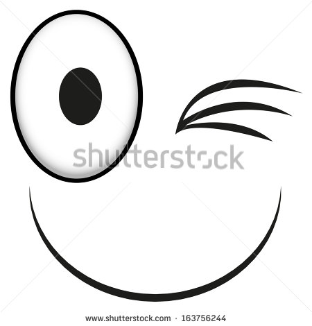 450x470 Eye Wink Clipart