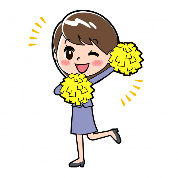 626x626 Out Line Business Woman Cheer Wink Vector Premium Download
