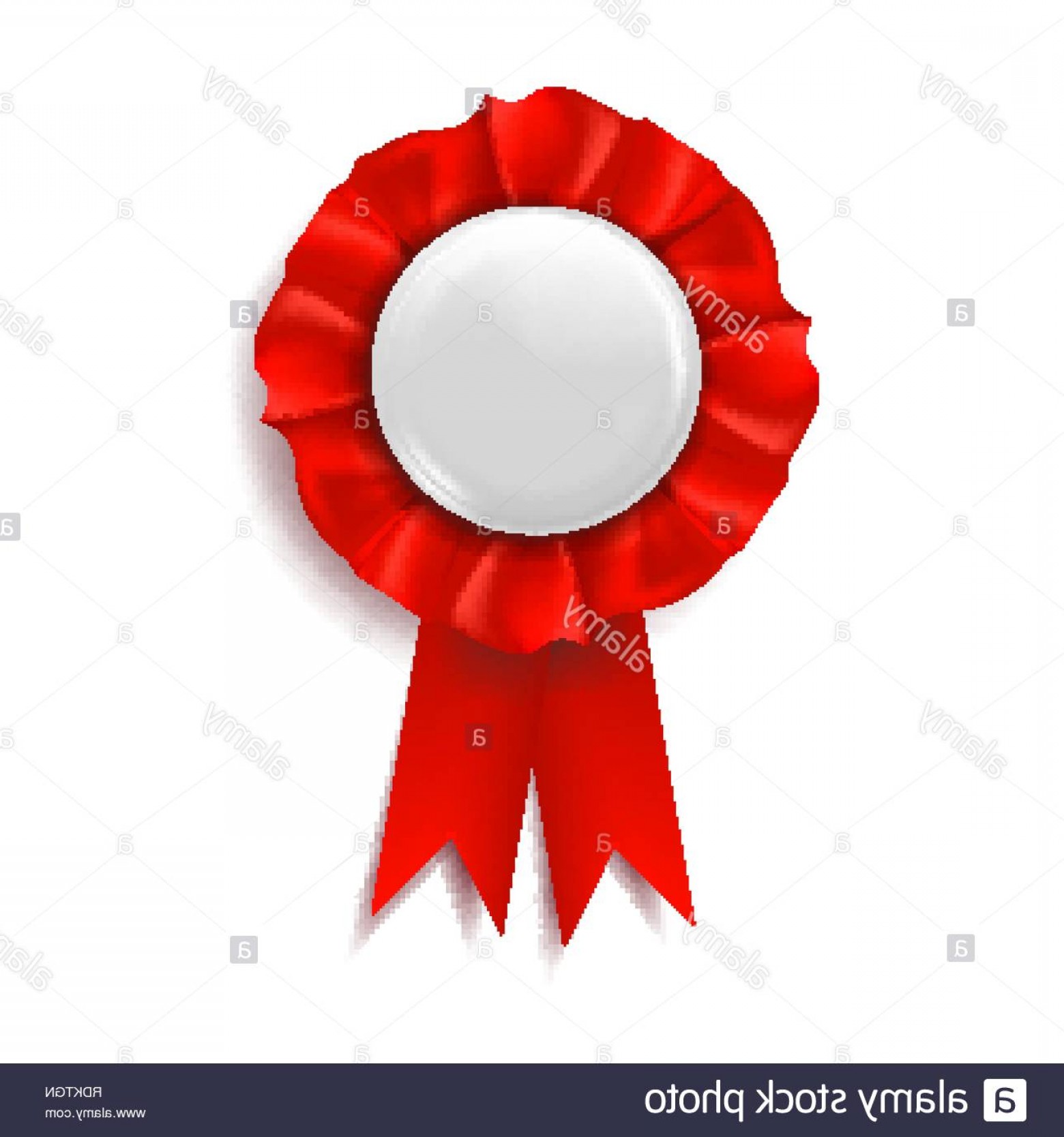 1560x1668 Red Award Ribbon Vector Winner Badge Ceremony Design Poster Card