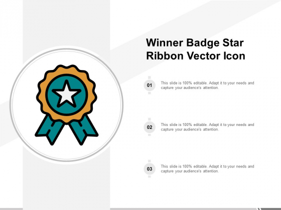 560x420 Winner Badge Star Ribbon Vector Icon Ppt Powerpoint Presentation