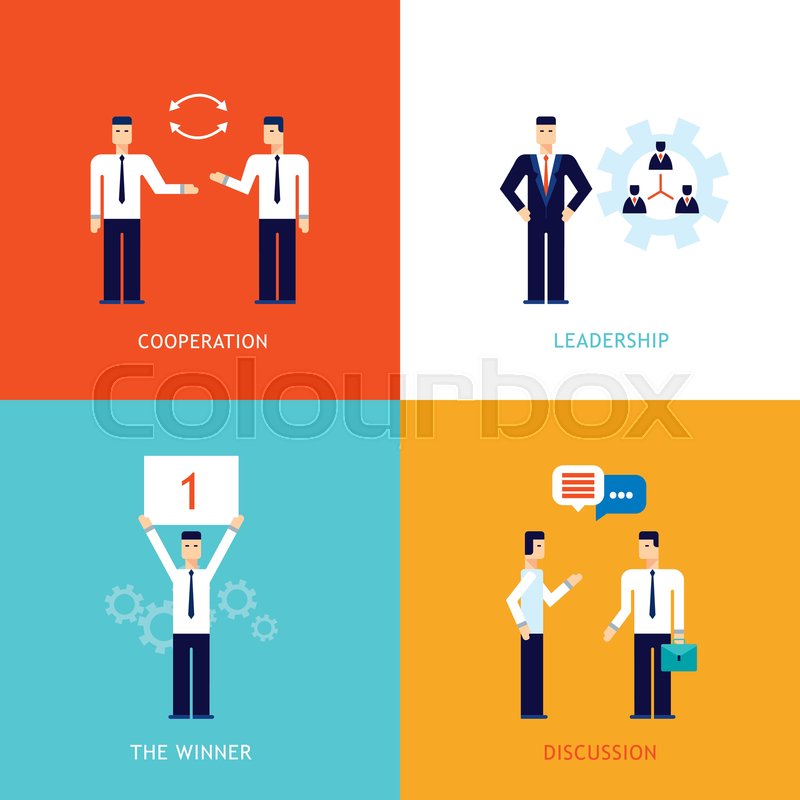 800x800 Successful Business Winner Teamwork Stock Vector Colourbox