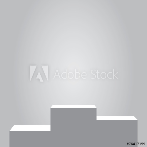 500x500 Illuminated Business Winners Podium Vector Illustration