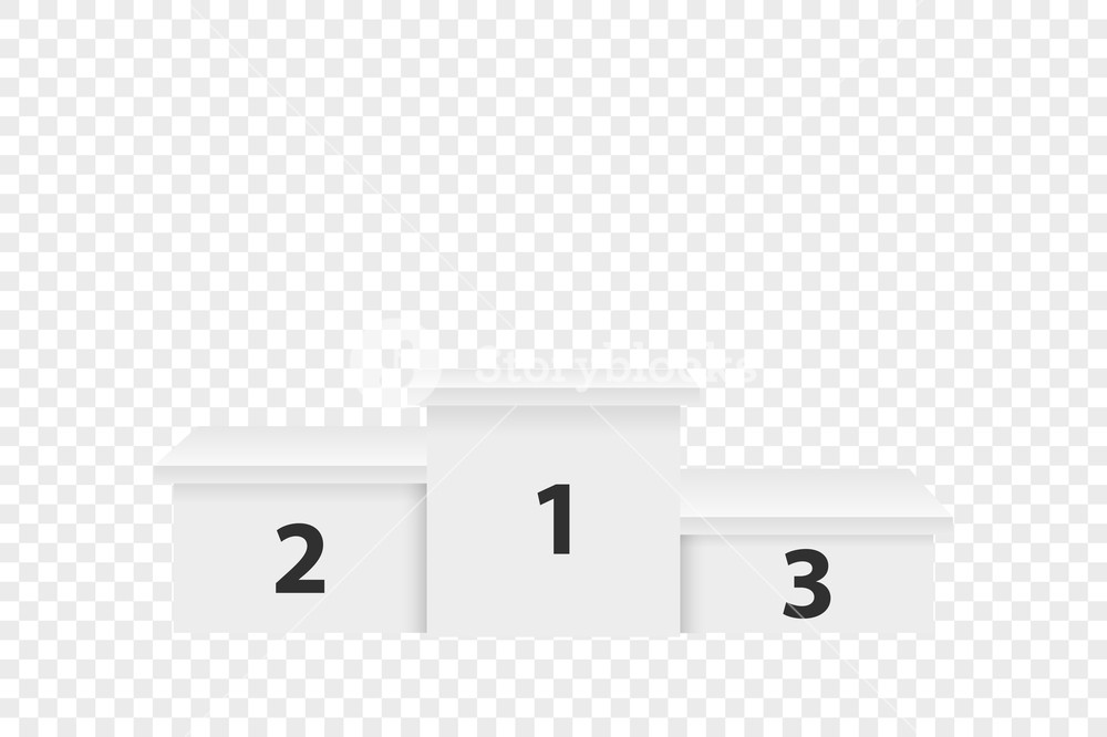 1000x666 Realistic Vector White Winners Podium Closeup Isolated