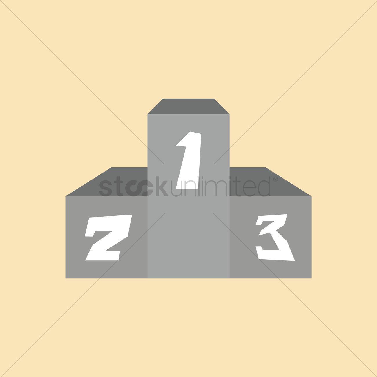 1300x1300 Winner Podium Vector Image
