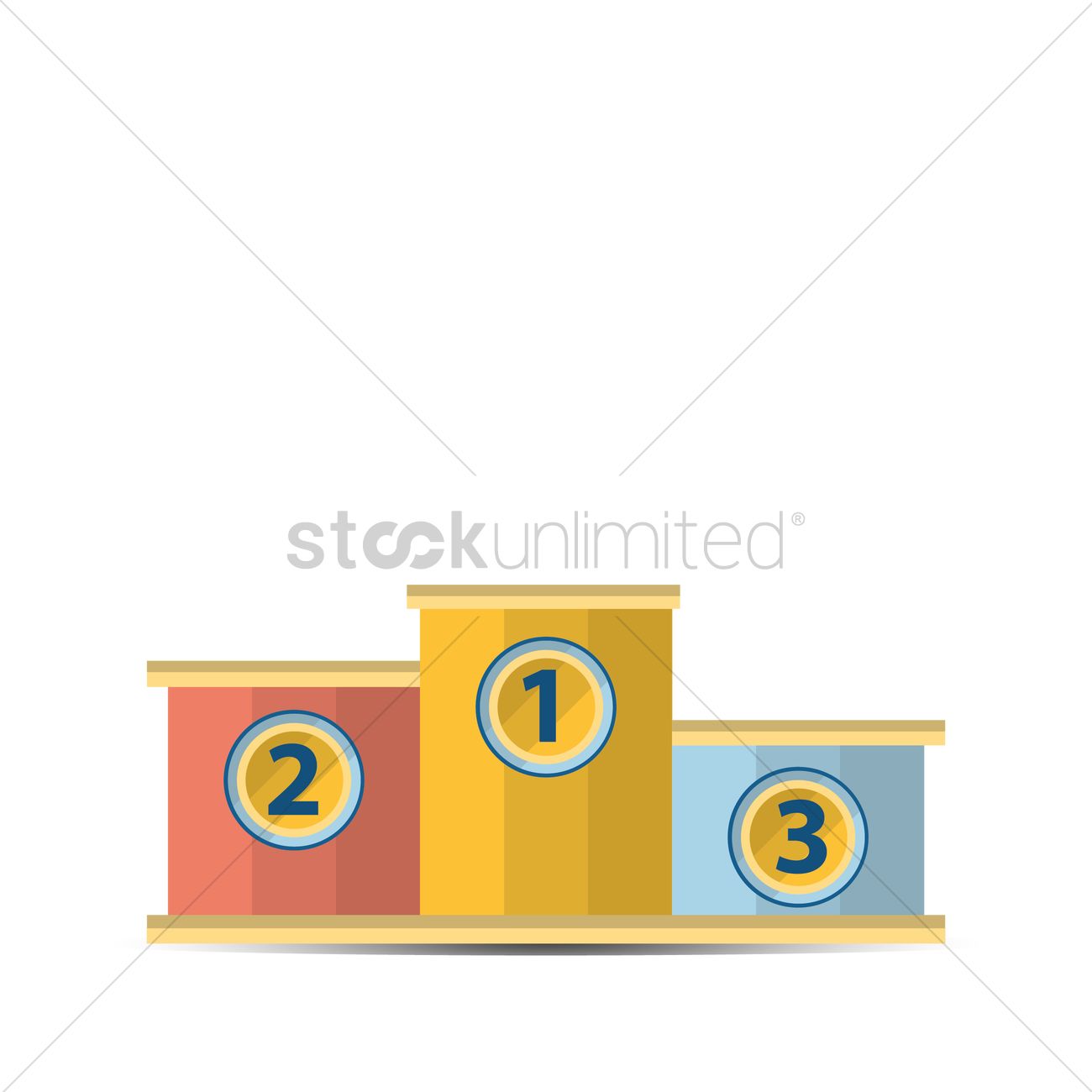1300x1300 Winner Podium Vector Image