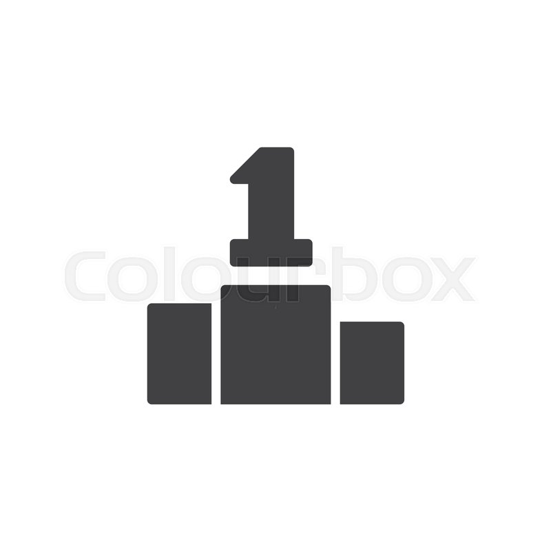 800x800 Winners Podium Vector Icon Filled Stock Vector Colourbox