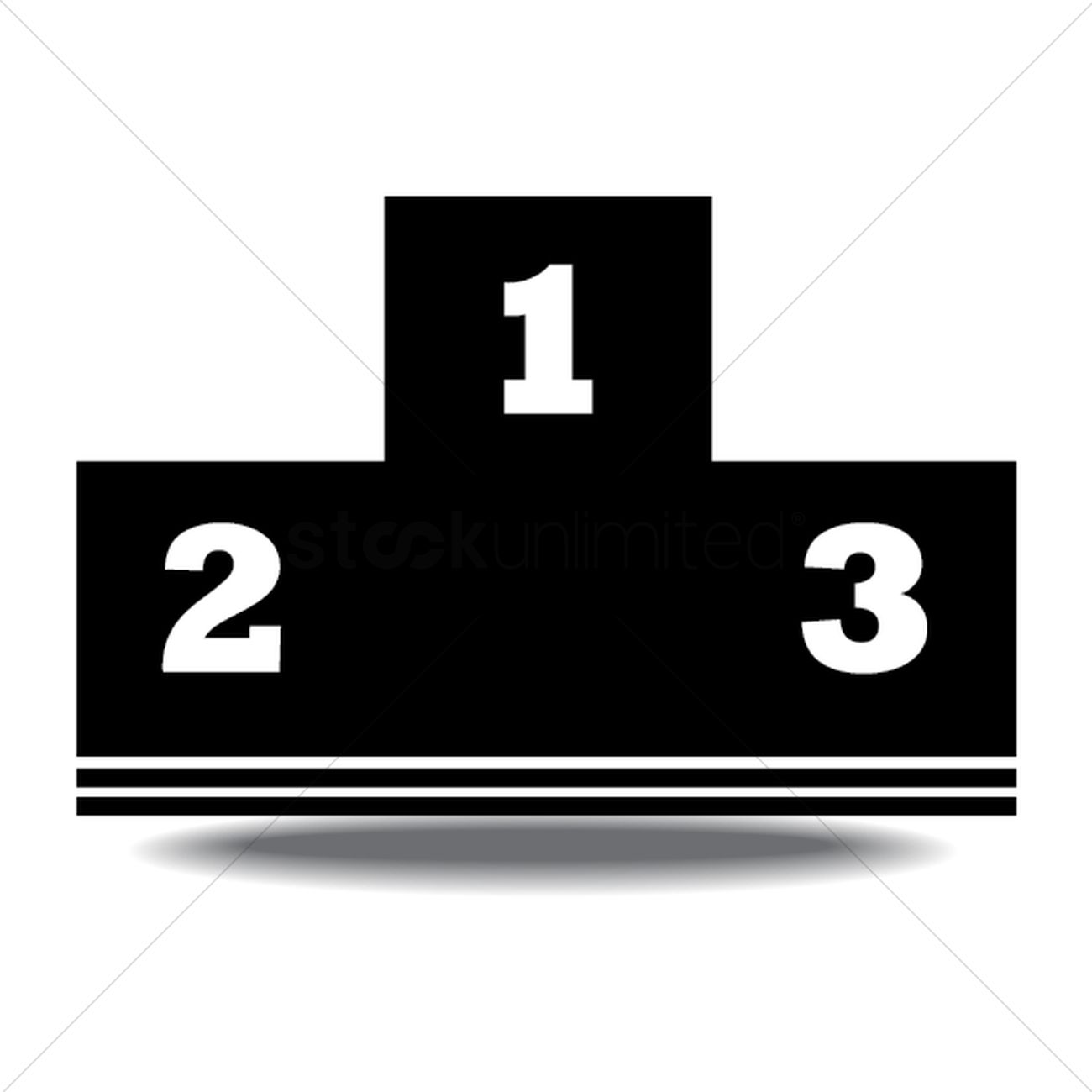 1300x1300 Winners Podium Vector Image