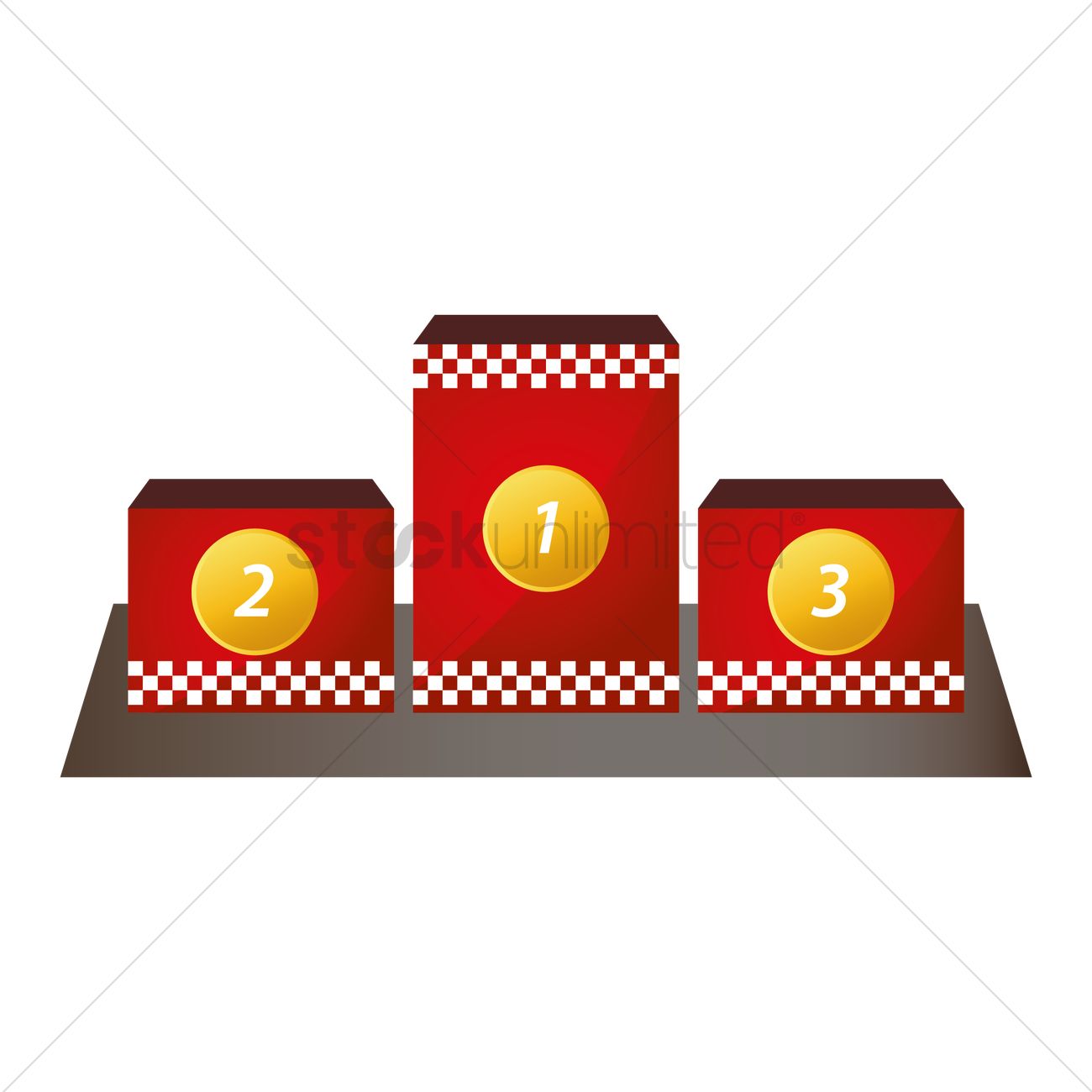 1300x1300 Winners Podium Vector Image