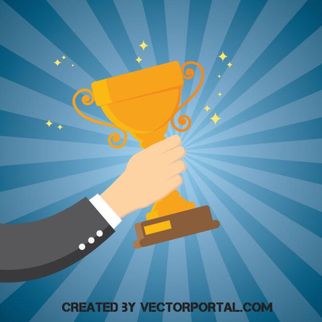 660x660 Trophy Winner Vector Image