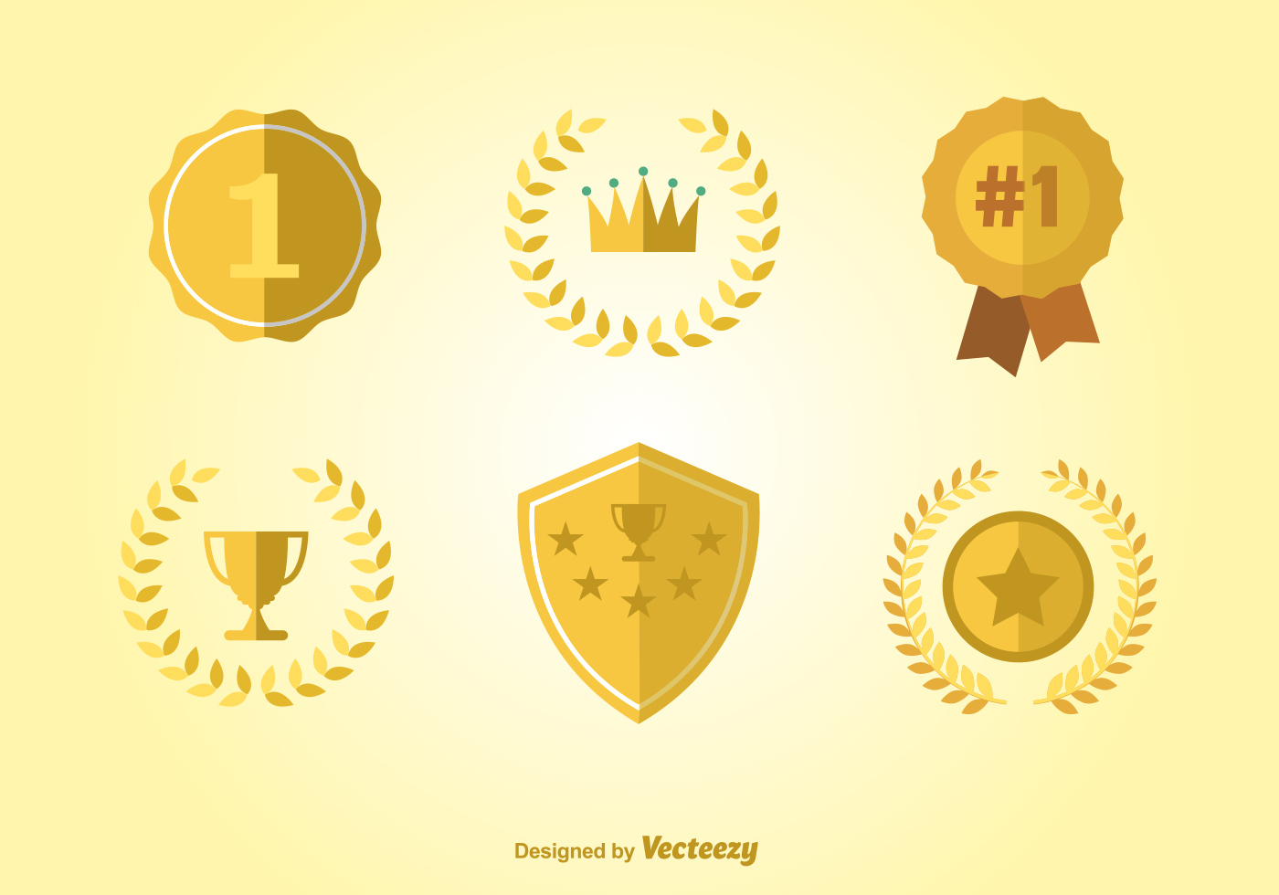 1400x980 Winner Free Vector Art