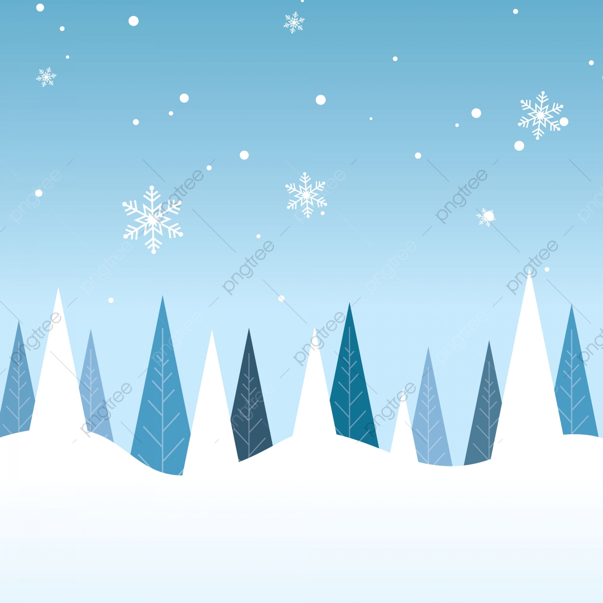 1200x1200 Winter Background Vector Illustration, Christmas, Winter, Snow Png