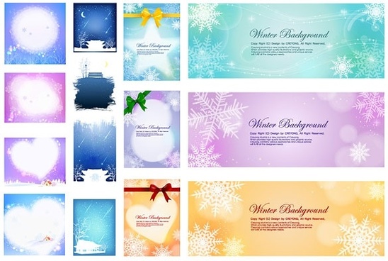 548x368 Winter Free Vector Download