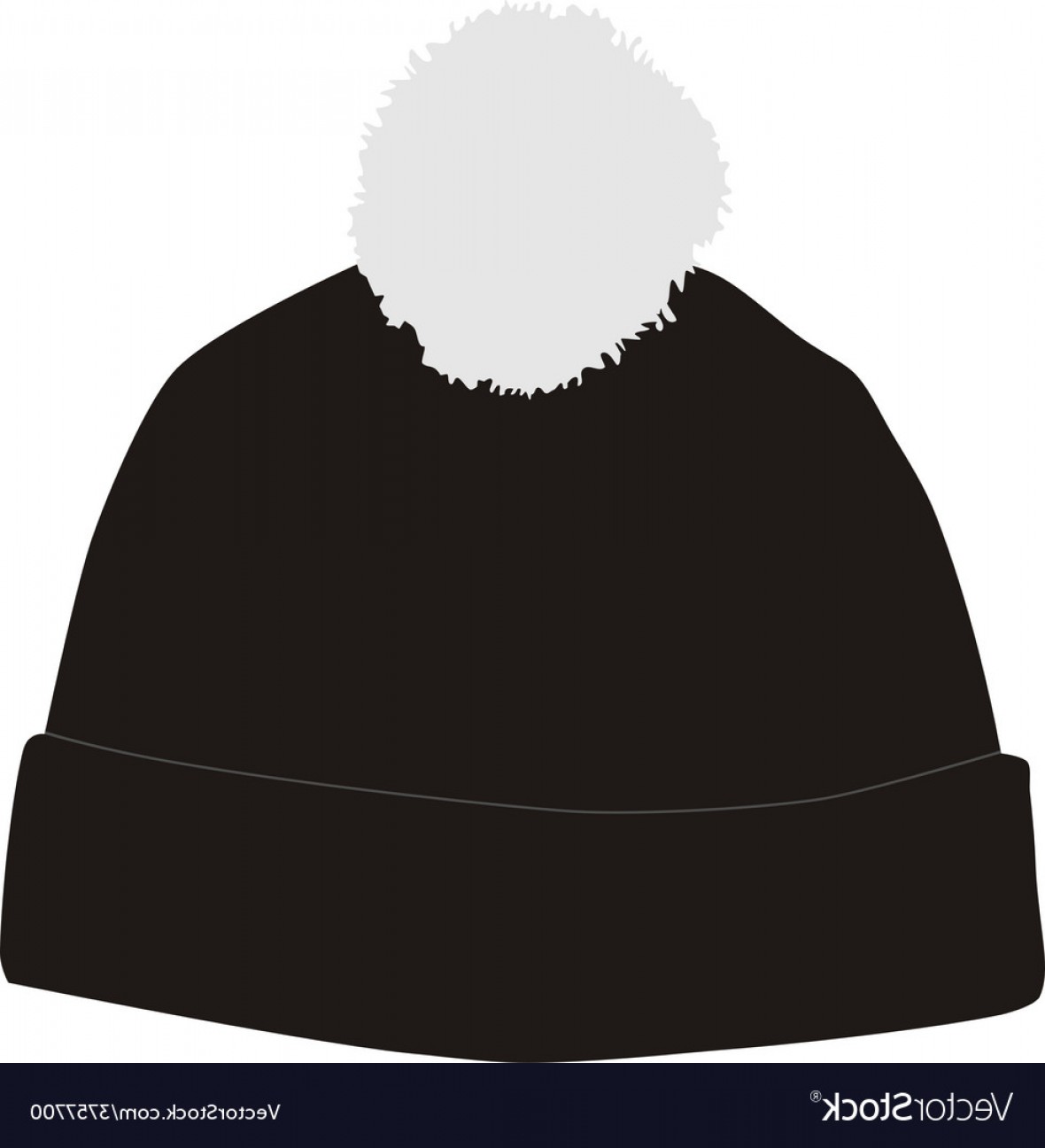 1180x1296 Black Winter Hat With Pompom Vector Geekchicpro