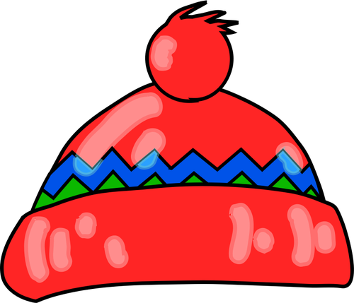 500x429 Winter Hat Vector Drawing