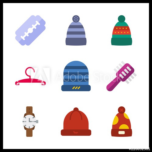 500x500 Personal Icon Razor And Winter Hat Vector Icons In Personal Set