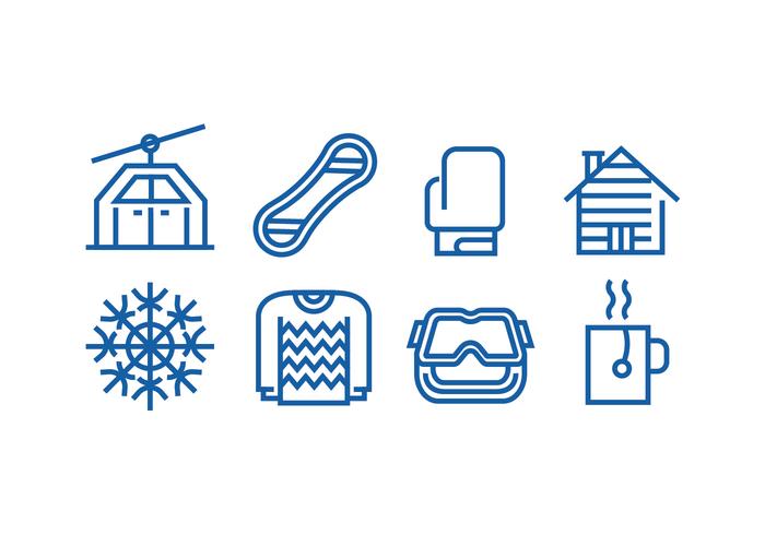 700x490 Winter Season Icon Vectors