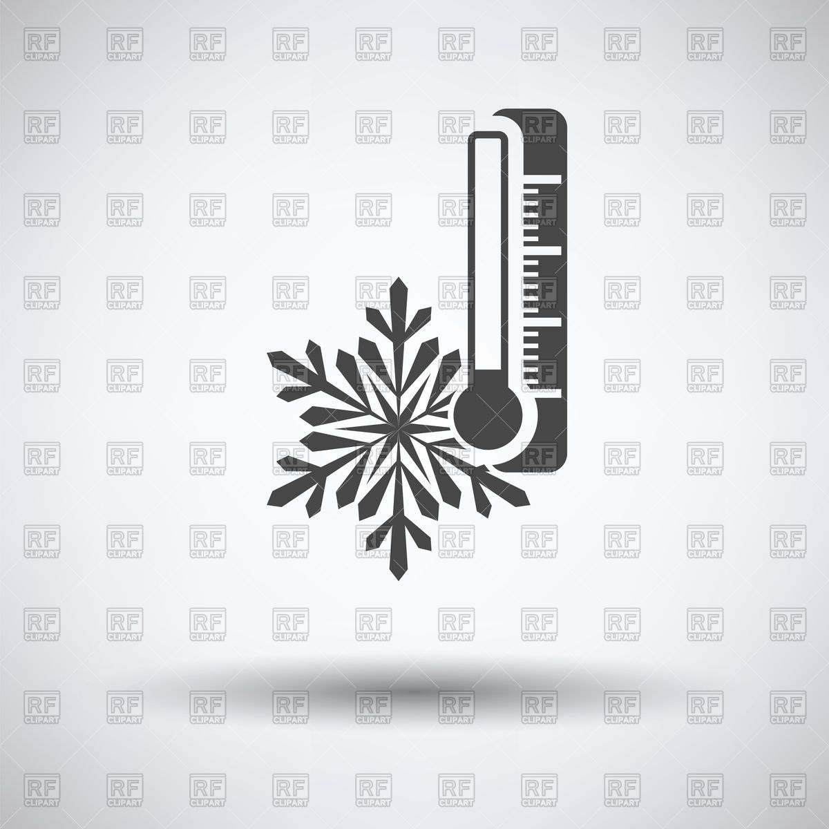 1200x1200 Winter Icon On Gray Background