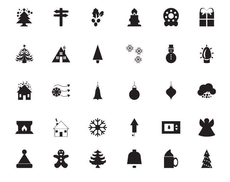 760x600 Gfx Stacks Winter Vector Icons