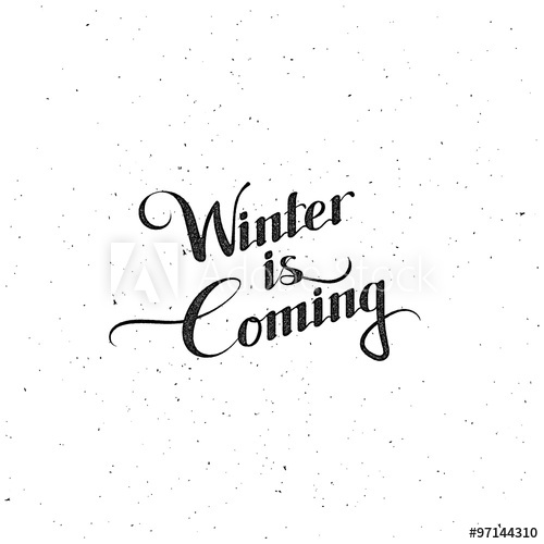 500x500 Winter Is Coming Vector Illustration