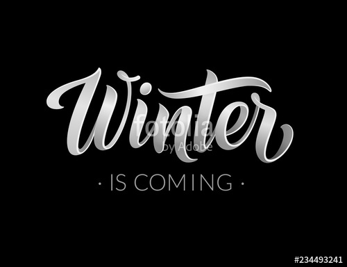 500x384 Winter Is Coming Abstract Vector Banner Design Template Modern