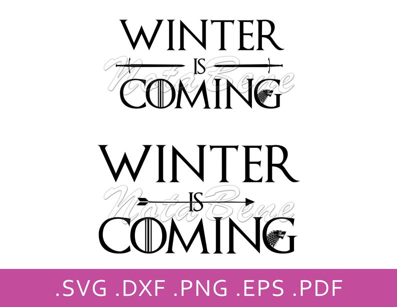 794x613 Game Of Thrones Winter Is Coming Stark House Dxf Vector Etsy