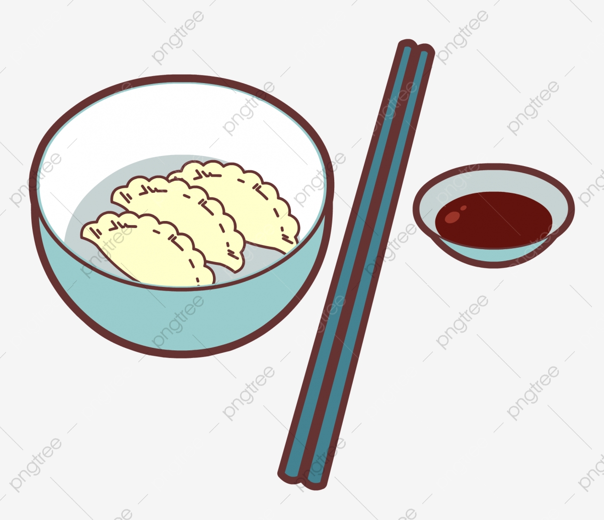 1200x1033 Winter Solstice Dumplings Poster Simple, Clear, Light Color, Blue