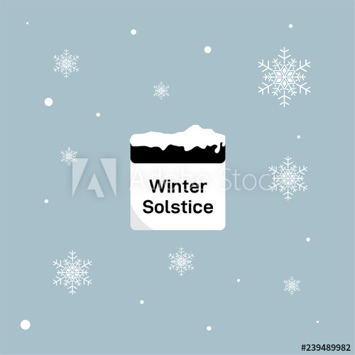 500x500 Winter Solstice Day Design Template