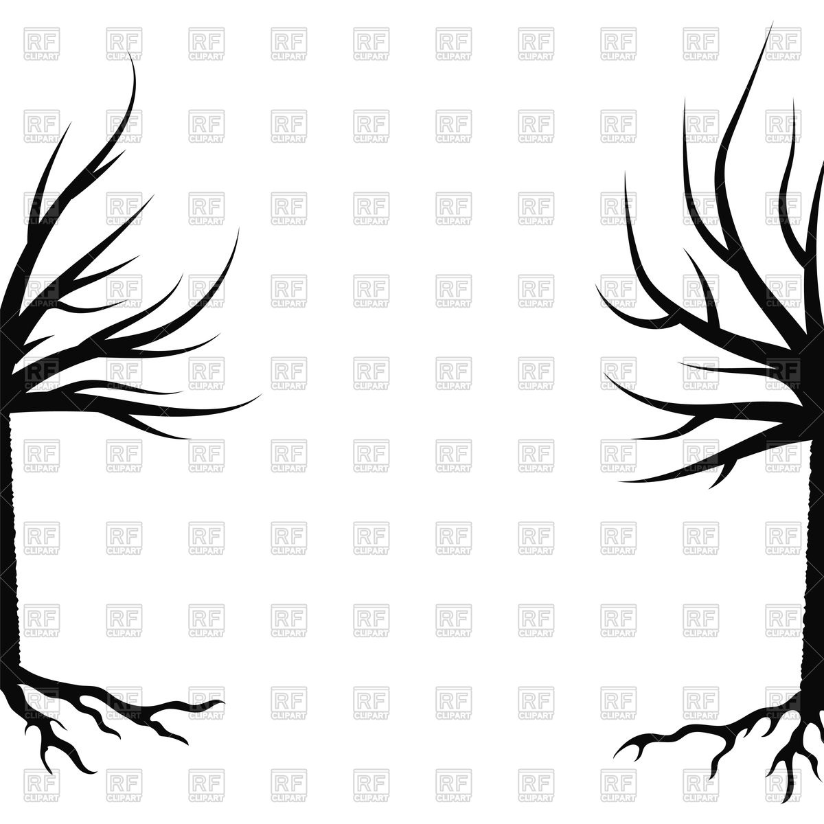 Silhouettes Of Winter Trees Vector Image Of Plants And Animals 1200x1200 Silhouettes Of Winter Trees Vector Image Of Plants And Animals