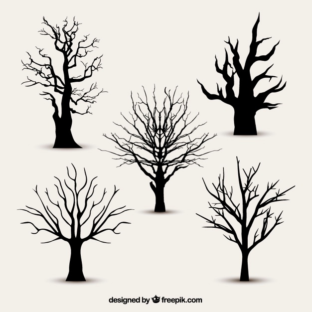 Download Winter Tree Silhouette Vector at Vectorified.com ...