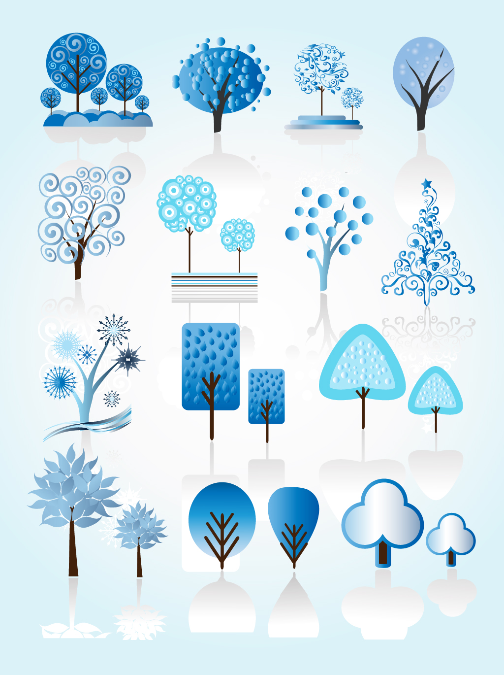Winter Tree Vectors Vector Art Graphics 1024x1370 Winter Tree Vectors Vector Art Graphics