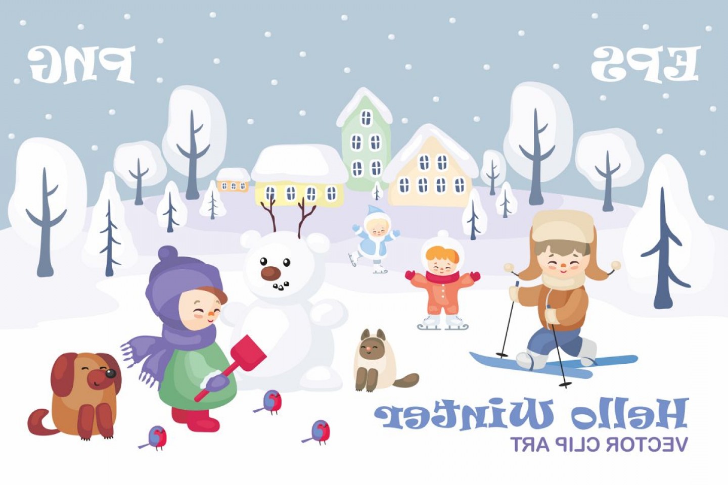 1440x960 Hello Winter Vector Clip Art Cqrecords