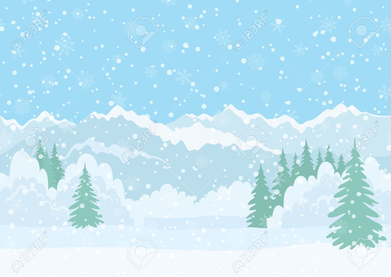1300x919 Snowy Winter Vector Winter Landscapes Backdrops Christmas