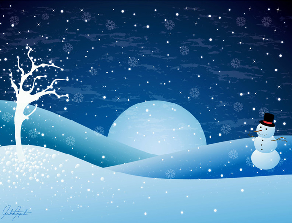 600x459 Winter Vector Inspiration And Snowy Resources