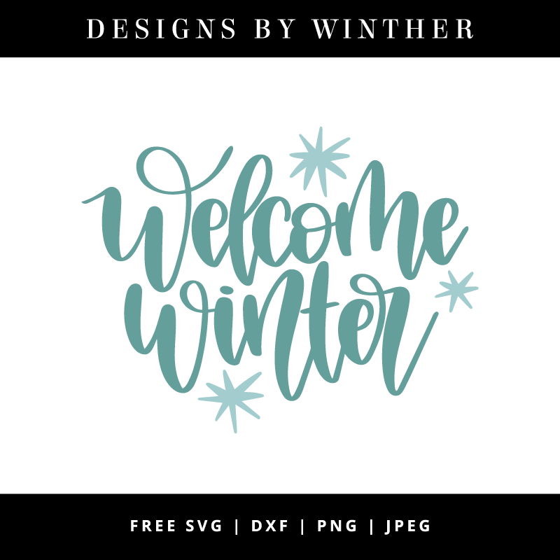 800x800 Free Welcome Winter Dxf Png Designs