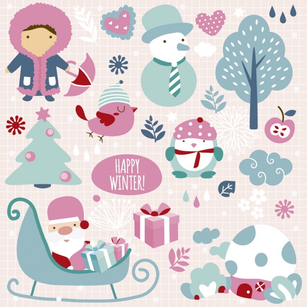 626x626 Happy Winter!! Vector Free Download