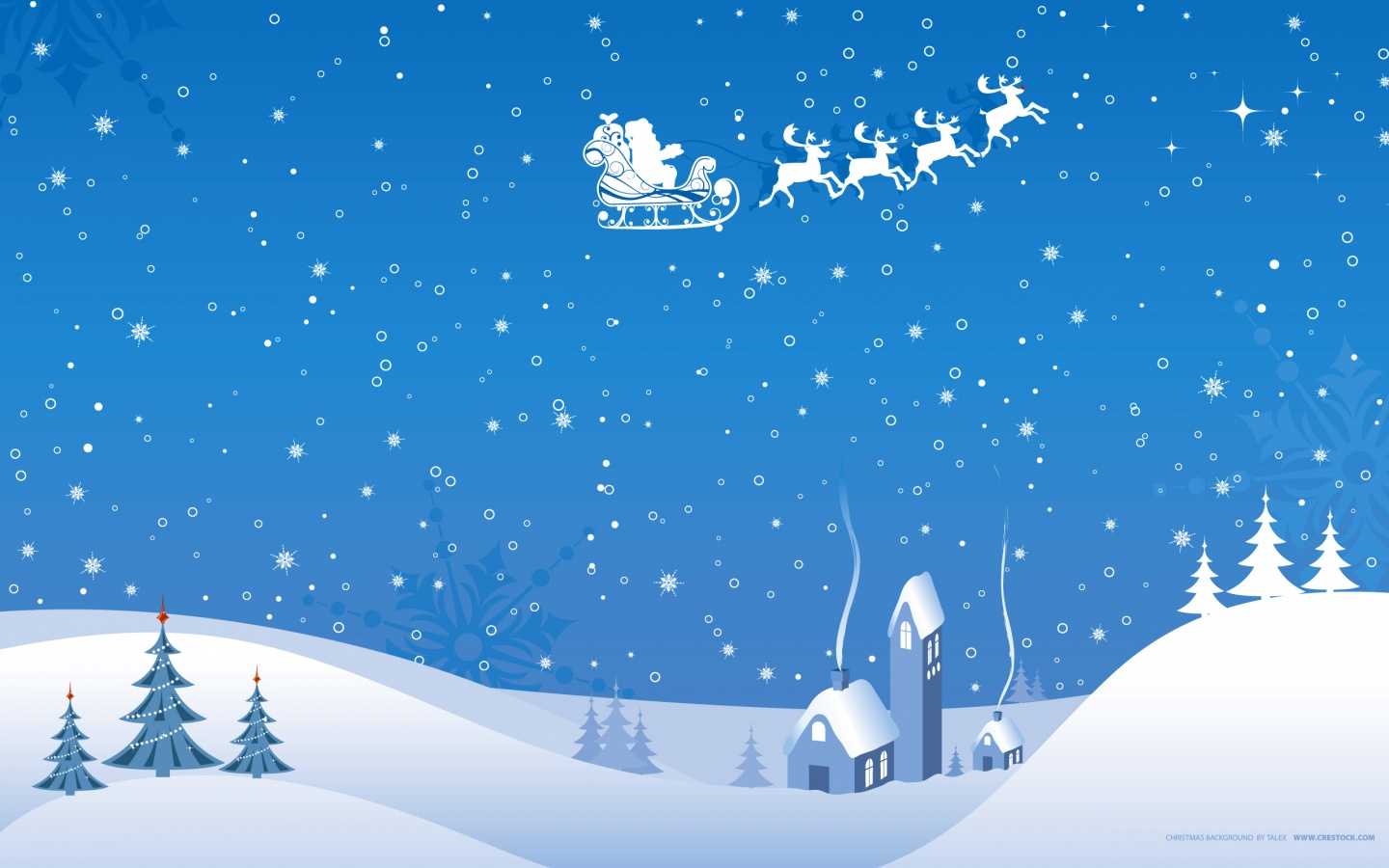 1440x900 Christmas Winter Vector