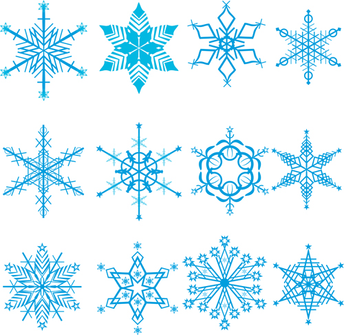 500x486 Winter Snowflakes Pattern Design Vector Graphics Free Download