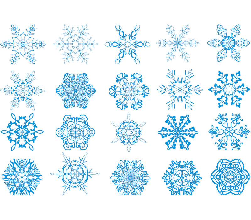 800x700 Winter Snowflakes Vector Vector Graphics Blog