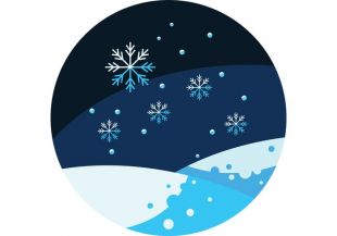 310x217 Beautiful Christmas Snow Globe With Winter Scene Vector Free
