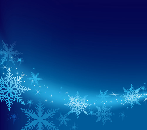 500x444 Brilliant Snowflakes Winter Vector Backgrounds Free Vector