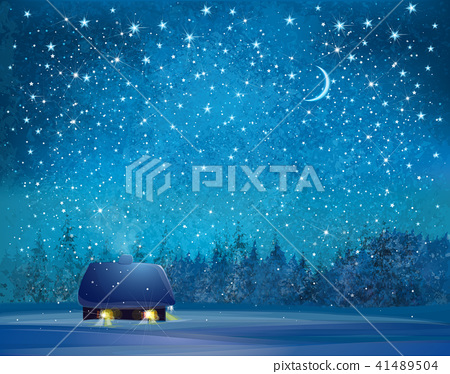 450x374 Vector Winter Wonderland Background