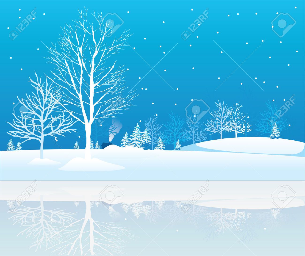 Winter Wonderland Vector at Vectorified.com | Collection of Winter ...