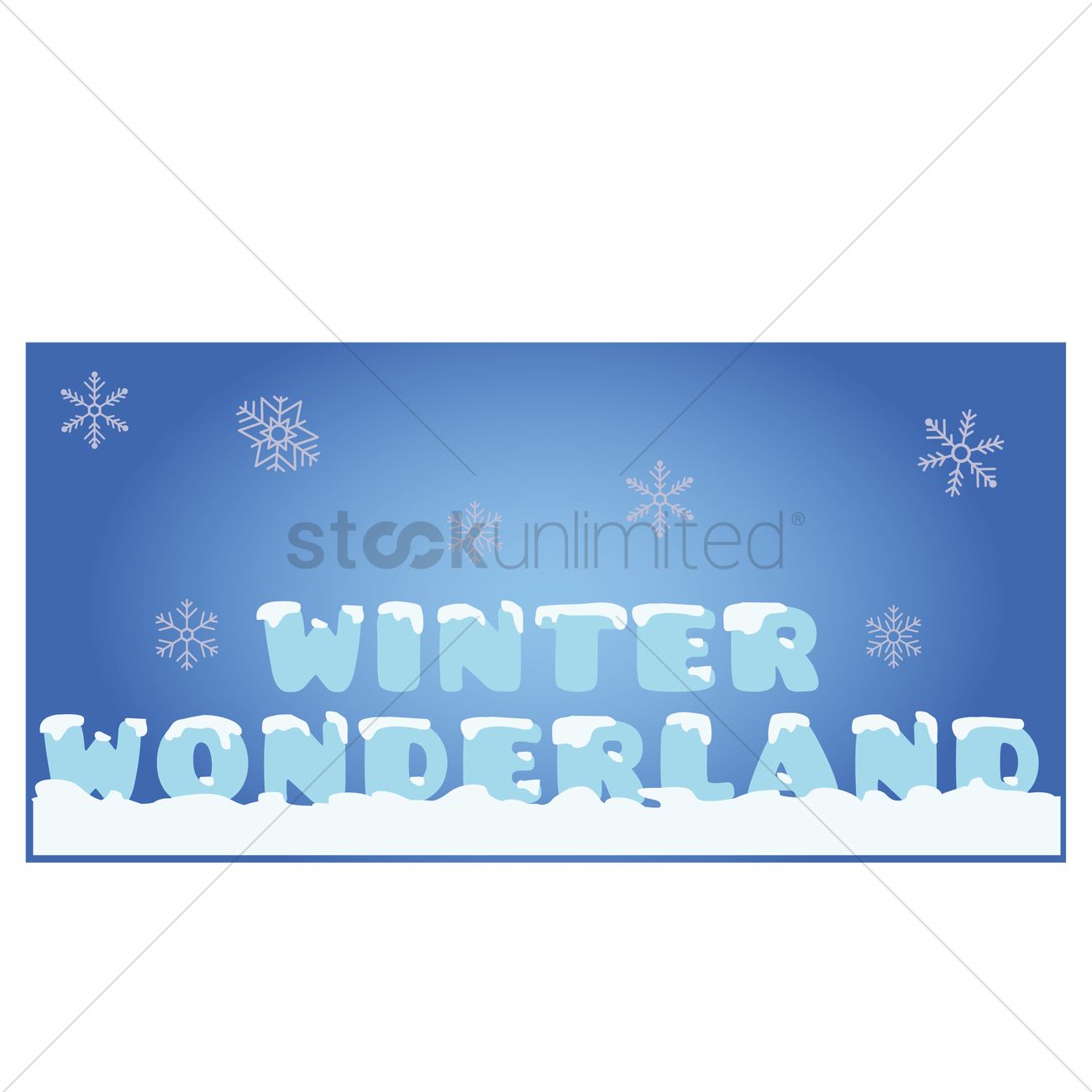 1300x1300 Winter Wonderland Vector Image
